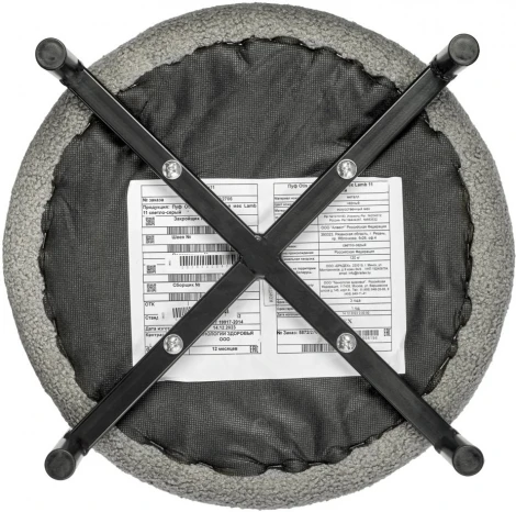 Стул-пуф Bradex Home Otis светло-серый, искусственный мех (RF 0661)