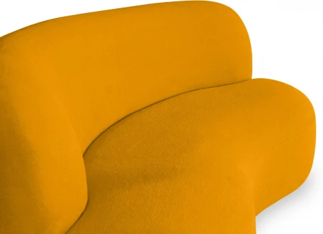 Диван Patti 1900 ОГОГО (арт.860168), (Мех/Оранжевый)