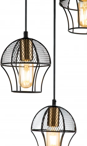 Подвесной светильник Pallo V000187 (10011/3P Black) (220V, на проводе)