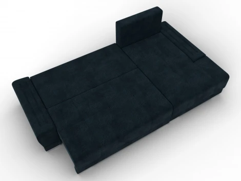 Диван угловой Лига-119 угол правый (ДСП,Брус,Фанера,ЛДС,Велюр/Графит) Лига Диванов 137098