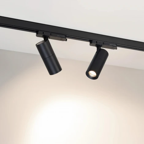 Трековый светильник светодиодный LGD-ARTEMIS-TRACK-4TR-R55-12W Day4000 (BK, 8-80 deg, 230V, DALI) (Arlight, IP20 Металл) 057691