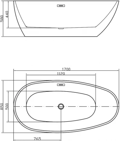 Акриловая ванна Swedbe Vita 8806