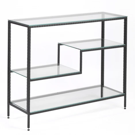 Консольный стол AllConsoles 1011-CB loft clear черный муар