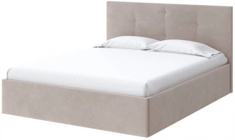 PROxSON Кровать Mono (Ткань: Велюр Monopoly Миндаль (111)) 180x200