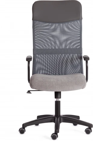 Кресло PRACTIC (мп) (Флок,Искусственная кожа  /Серый)
