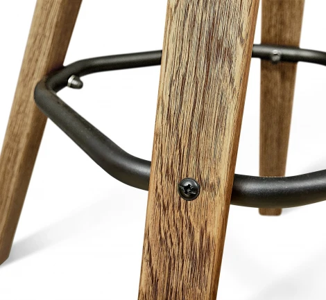 Стул барный Sheffilton SHT-ST29/S93 серый ral 7040/дуб брашированный корич/черный