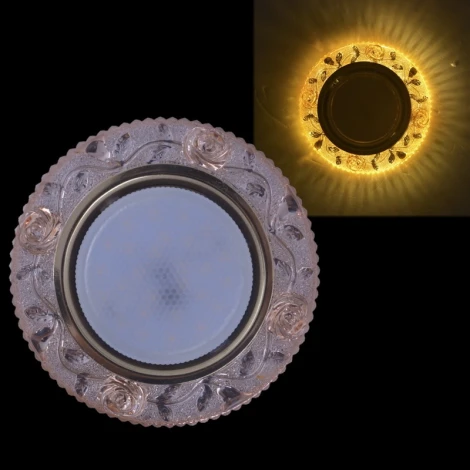 Встраиваемый точечный светильник Reluce 53623-9.0-001ML GX53+LED3W CP (220V, круглые)