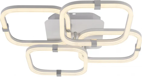 Потолочная люстра Escada Factor 10280/4LED 91Вт, металл/акрил, хром (регулировка яркости, 220V, пульт управления)