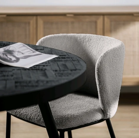 Стул Equilibrium Whirl Hesby Букле/Серый арт.HSBI_DC23106_grey