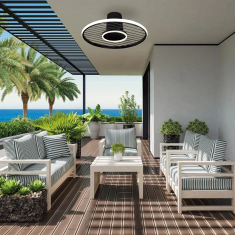 Люстра потолочная-вентилятор с ПДУ Mantra Soho 8721 (регулировка яркости, LED, 220V)