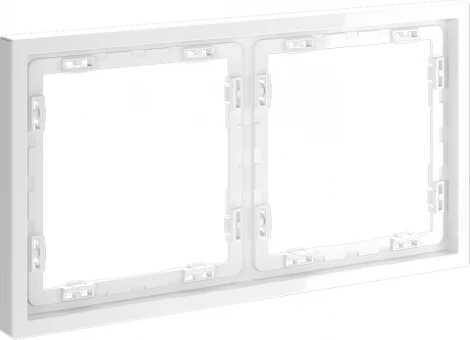 Рамка на 2 поста (белый глянцевый) Voltum S70 VLS100201