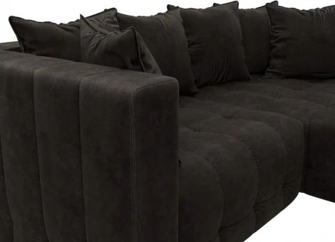 Диван угловой Лига-052 НПБ угол универсальный Лига Диванов (Велюр) арт.128812