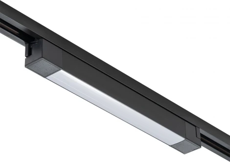 Трековый светильник однофазный Escada 20001 20001TRU/01LED SBK 20Вт, металл/акрил, черный матовый (220V)