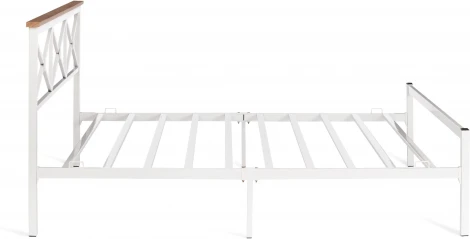 Кровать Tetchair Iris (Дерево гевея,Металл/Белый) 20111