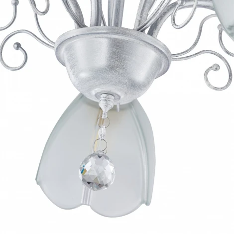 Подвесная люстра Arte Milano Amalfi-2656 332656/5 WT+SL (220V, подвески, на цепи)