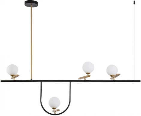 Потолочная люстра на штанге F-Promo Pouli 4109-4P (220V, на проводе, шарики)