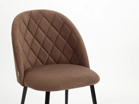 Стул MyFar Джозефина коричневый велюр MF1030-1