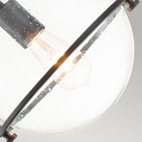 Подвесной светильник на штанге Hinkley Somerset QN-SOMERSET-P-C-BK (220V, шар)