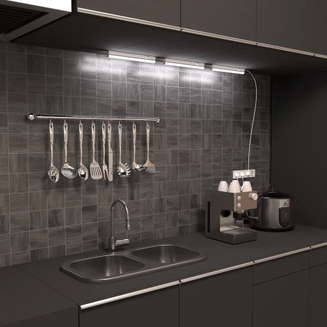 Светильник с кнопкой Gauss TL Elementary TL002 линейный 5W 400lm 6500K LED (220V, выключатель)