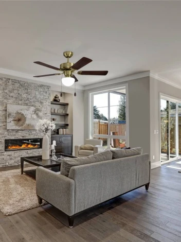 Потолочная люстра на штанге с вентилятором и выключателем Eglo CADIZ 35075 (220V, вертолет)