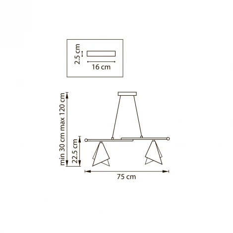 Подвесной светильник Lightstar Cone GW 757046