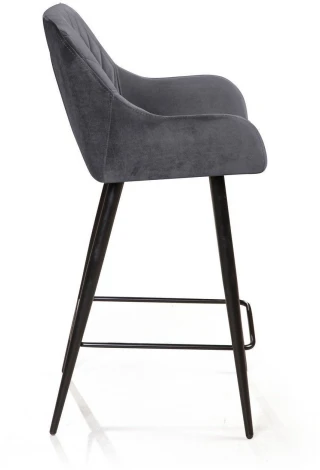 Стул полубарный Robert, бархат серый 27 Top Concept ROBERT 76776