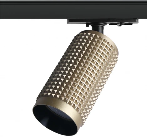 Трековый светильник однофазный TR40-GU10 MG под лампу MR16 матовое золото Б0054200 ЭРА