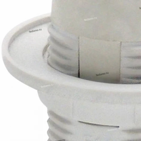 Патрон E14 с фиксирующим кольцом Horoz, белый