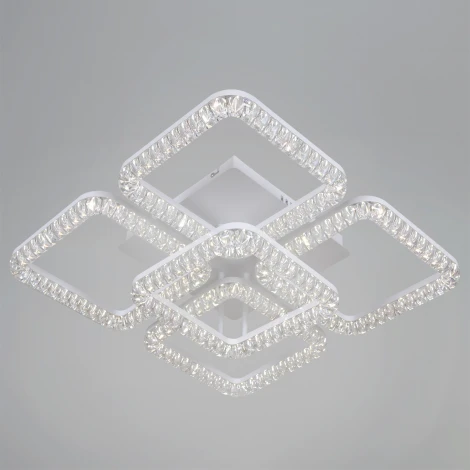 Потолочная люстра светодиодная на штанге с регулировкой цветовой температуры, яркости и ночным режимом Reluce 19848-0.3-4+1B WH