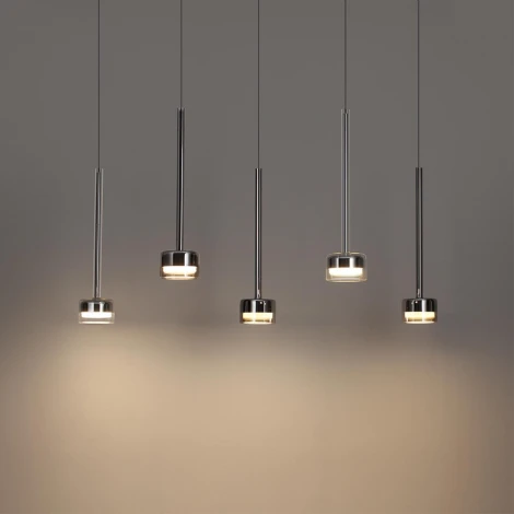 Подвесной светильник Odeon Light Laslo 7151/10L хром/ прозрачное стекло/металл IP20 LED 10W 3000K 220V