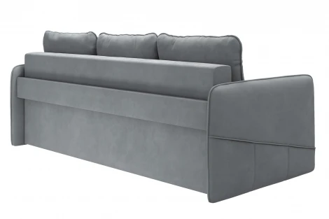 Диван тканевый прямой серый D1 Слим AAA4008020 Velutto 12