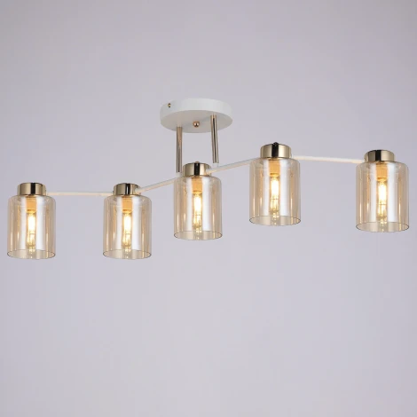 Потолочная люстра на штанге ILLUMICO IL6111-5COU-79 WH GD Qui (220V)