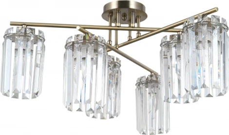 Потолочная люстра хрустальная на штанге Moderli Everly V10751-6C (220V)