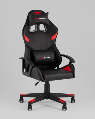 Кресло спортивное TopChairs Warden черно-красный арт.УТ000039484