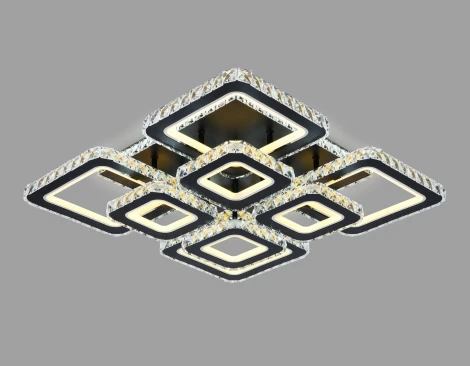 Потолочная люстра с пультом, на штанге, светодиодная Ambrella ACRYLICA FA1738