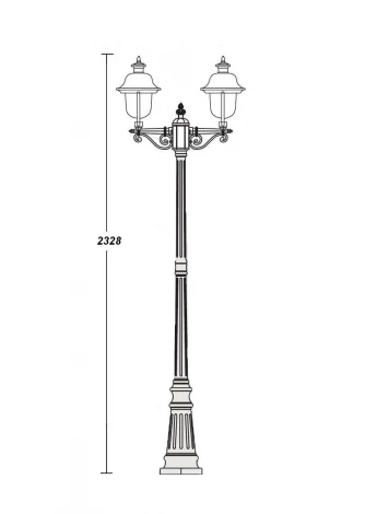 Наземный фонарь Oasis Light 84309c A Bl (220V, IP44)