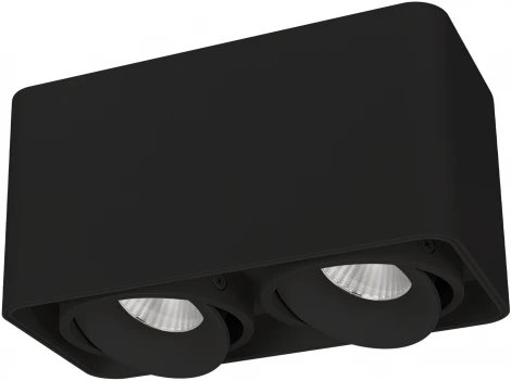 Накладной светильник LED SP-CUBUS-S195x100-2х8W Day4000 (BK, 45 deg, 230V) (Arlight, IP20 Металл) 036056