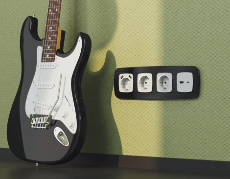 Рамка Ambrella Volt OMEGA Radian (Черный Металл шлифованный) 3-ая OF580503