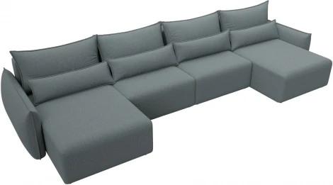 Диван П-образный Лига-051 НПБ Лонг Лига Диванов (Рогожка) арт.128687