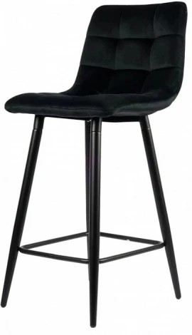 Набор из 2 стульев барных Balance Fusion Hesby (Металл/Велюр, Черный) арт.HSBI_BC101_black_2
