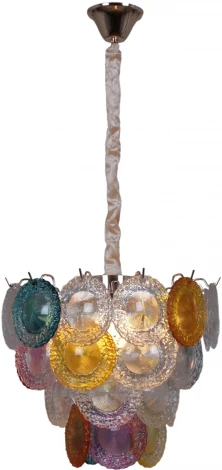 Подвесная люстра хрусталь ILLUMICO IL8712-6PDI-39 GD