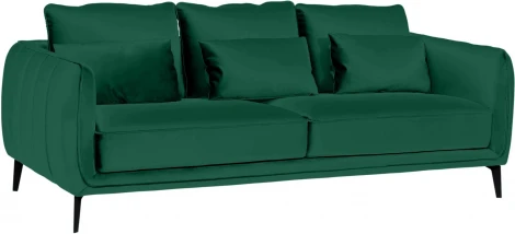 Диван Amsterdam трехместный ОГОГО (арт.664755), (Ткань/Изумрудный)