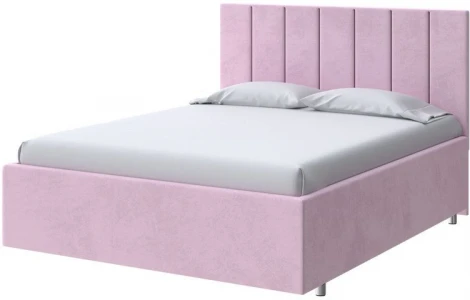 PROxSON Кровать Modern Large (Ткань: Велюр Teddy Розовый фламинго) 200x200