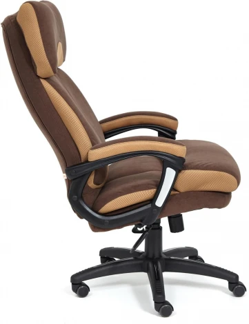 Компьютерное кресло для руководителя Tetchair DUKE (Флок,Ткань/Коричневый,)