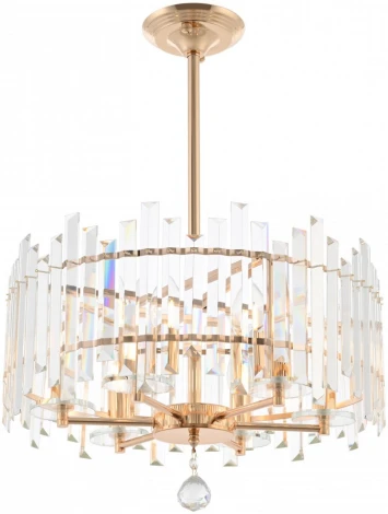 Подвесная люстра хрустальная на штанге Arte Milano Sorrento-2409 372409/6/350/470 GD (220V)