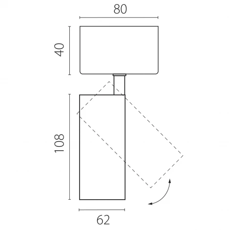 Спот накладной LED 15W с накладной чашей Lightstar Alta Base A5147SO