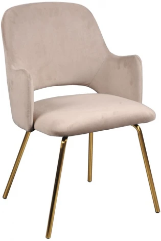 Кресло Garda Decor 30C-1231 GRB (Золото/Бежевый)