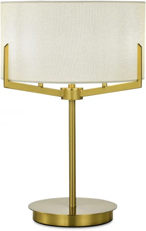 Настольная лампа Evoluce Linton SLE3010-304-02 Латунь/Бежевый E27 2*60W (220V, круглые)