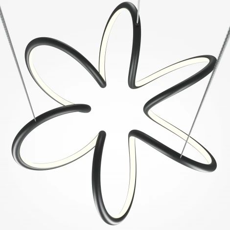 Подвесной светильник Maytoni Curve MOD241PL-L60BK (LED, 220V, на тросе)