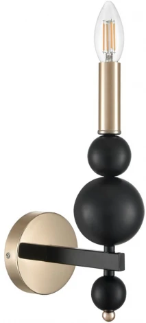Бра Lumion Nana 8106/1W черный/золото, металл E14 1*40W 220V